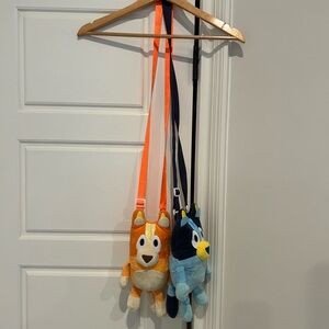NWOT Set of 2 Plush Bluey and Bingo Crossbody Bags